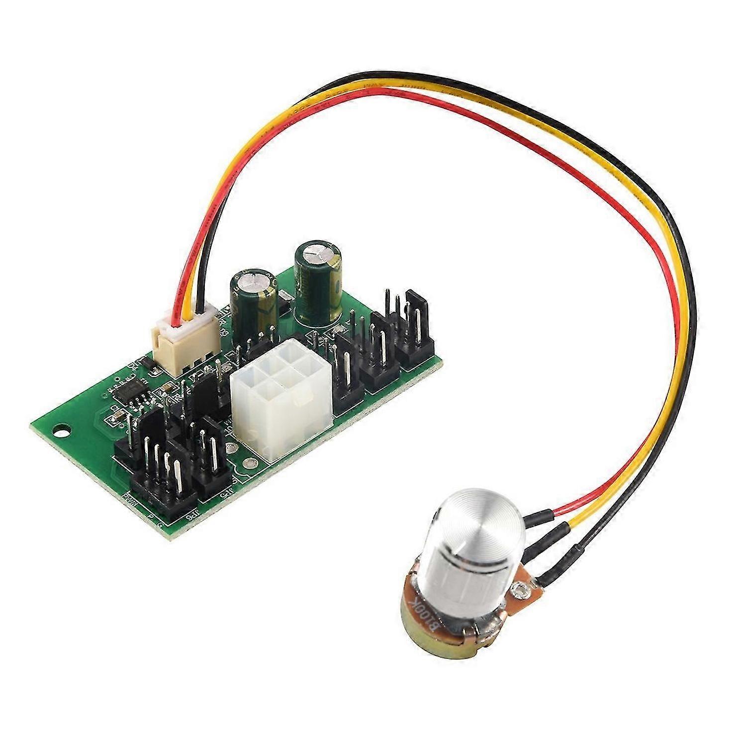 1Pcs Computer Case Miner Fan Speed Controller 8-Channel Fan Hub