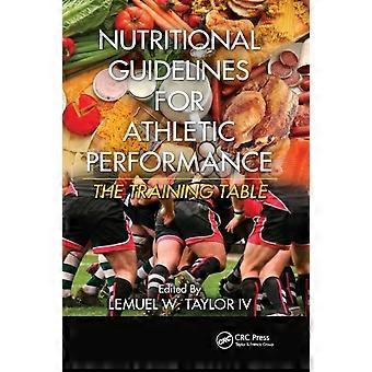 Diretrizes nutricionais para o desempenho atlético - A Tabela de Treinamento - Taylor & Francis Ltd - Livro em brochura - em inglês