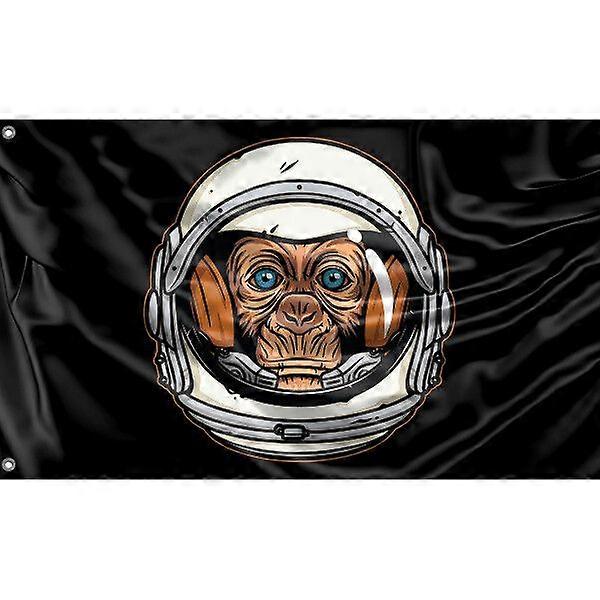 Astronaut Monkey Flag L2687