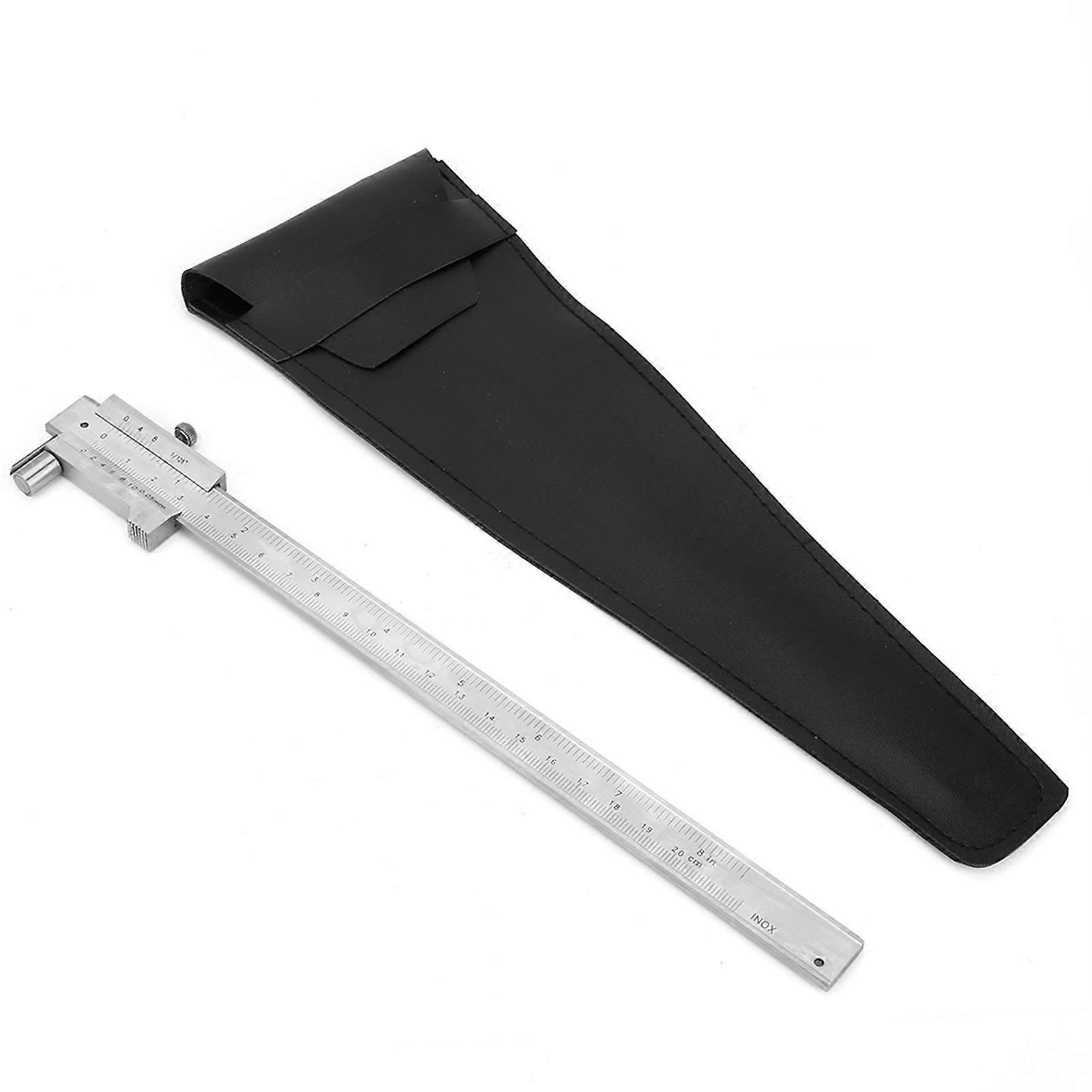 Portable Stainless Steel Vernier Caliper Measuring Tool 0-200mm Ruler with Scriber