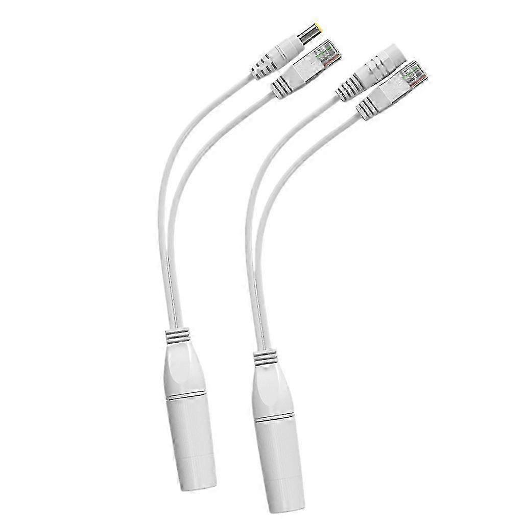 Ethernet Passive PoE Injector and Splitter with RJ45 DC5.5x2.1mm Connectors for Power Over Ethernet