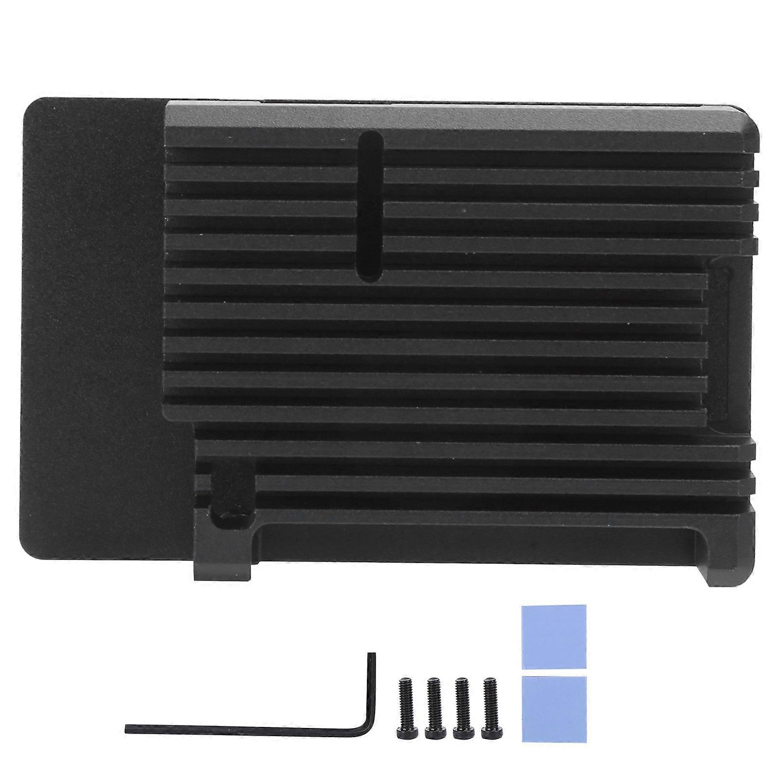 Aluminium Alloy Heatsink Case Protective Shell 2Layer Outer Casing for Raspberry Pi 4B BoardWithout Cooling Fan