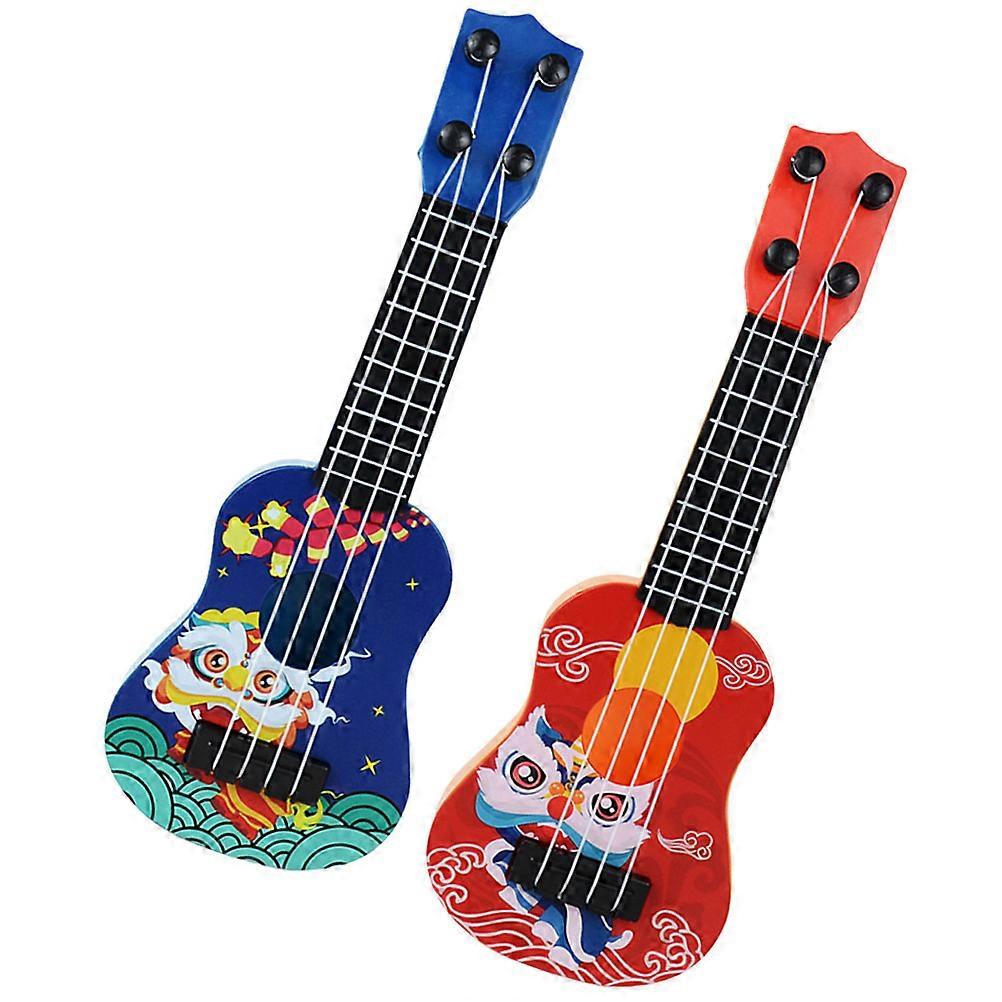 Mini Guitar Ukulele for Kids Ages 3-5 Toy for Playing 6Pcs Assorted Color