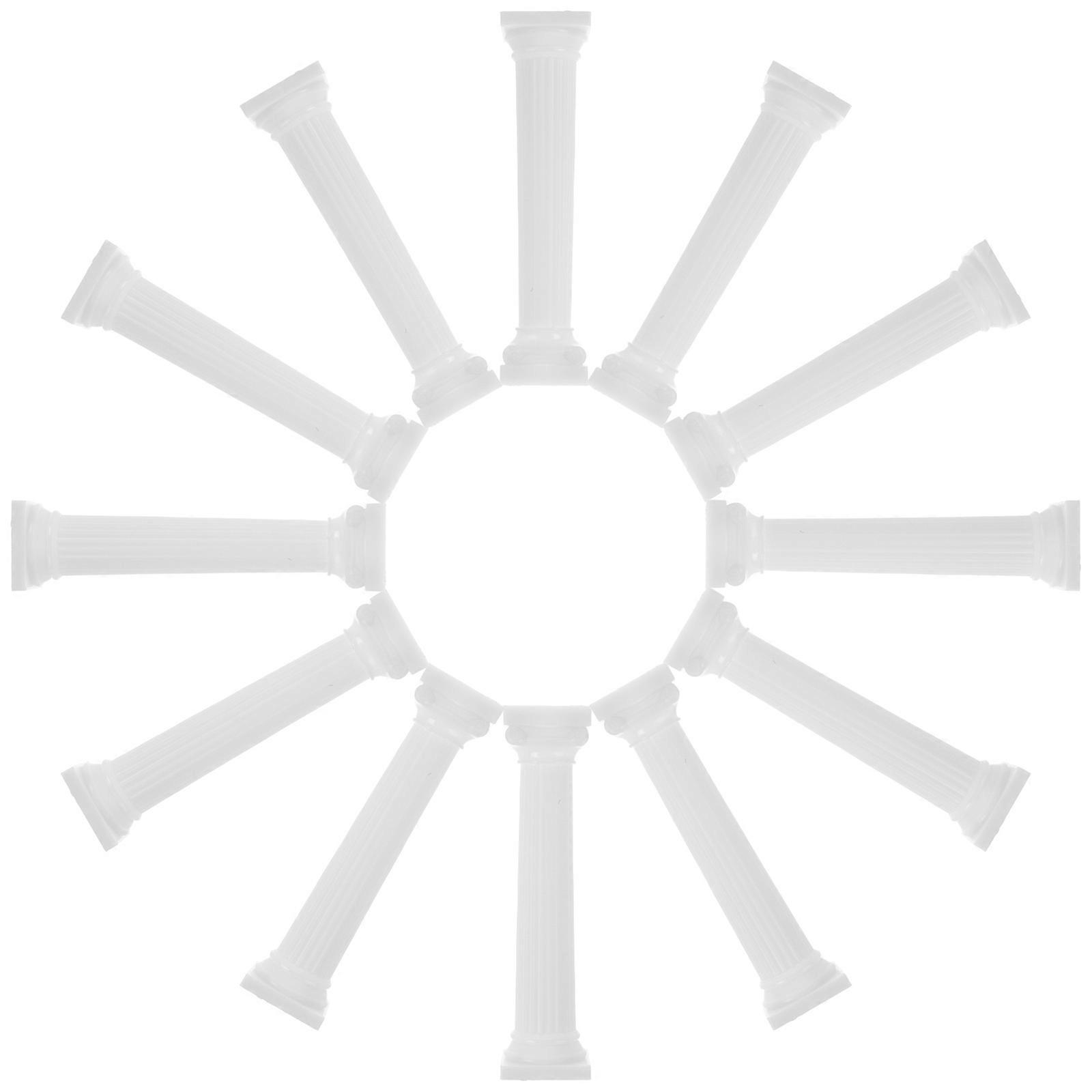 Micro Landscape Roman Column Plastic Mini Column Ornament for Wedding 24Pcs