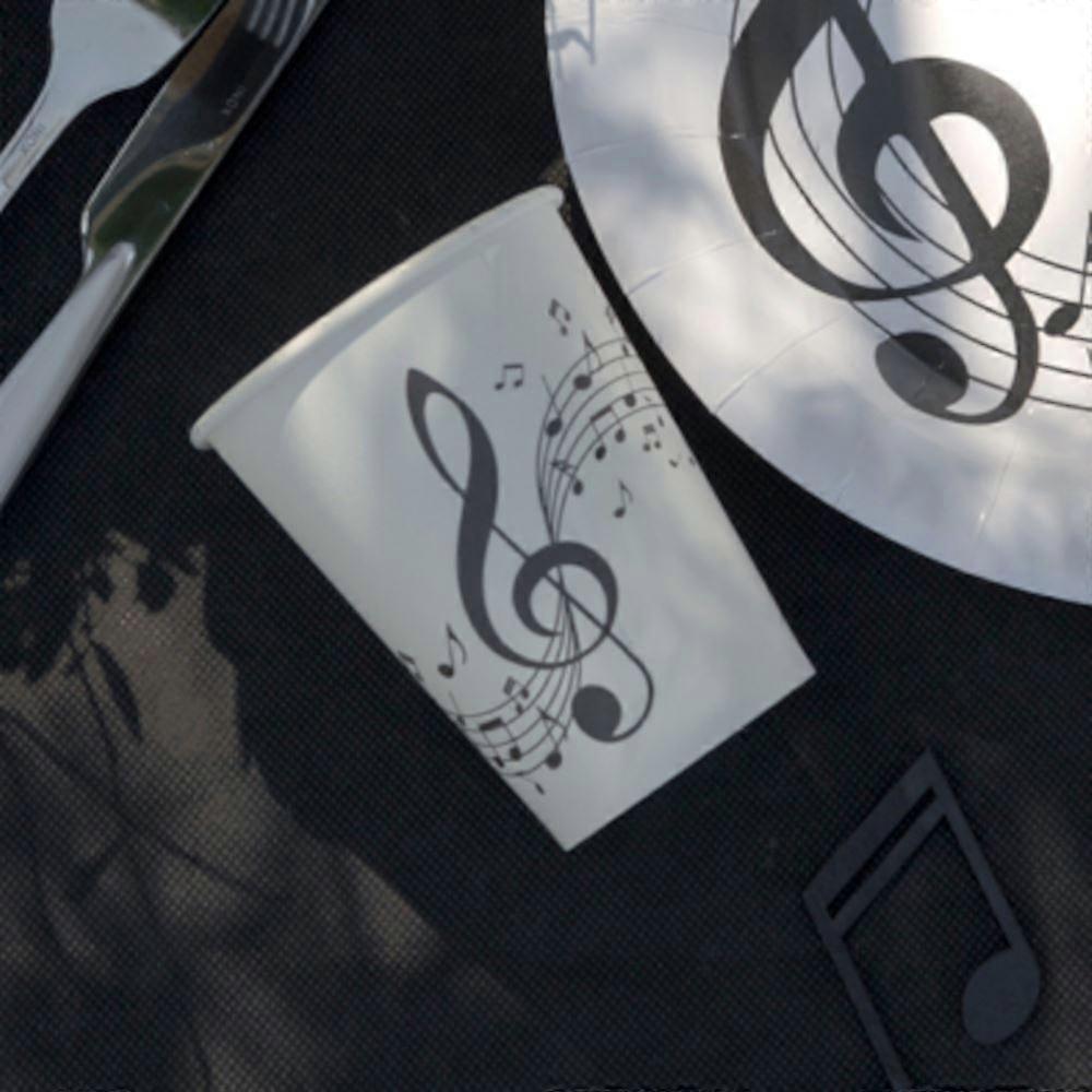 Music Note Paper Cups x10
