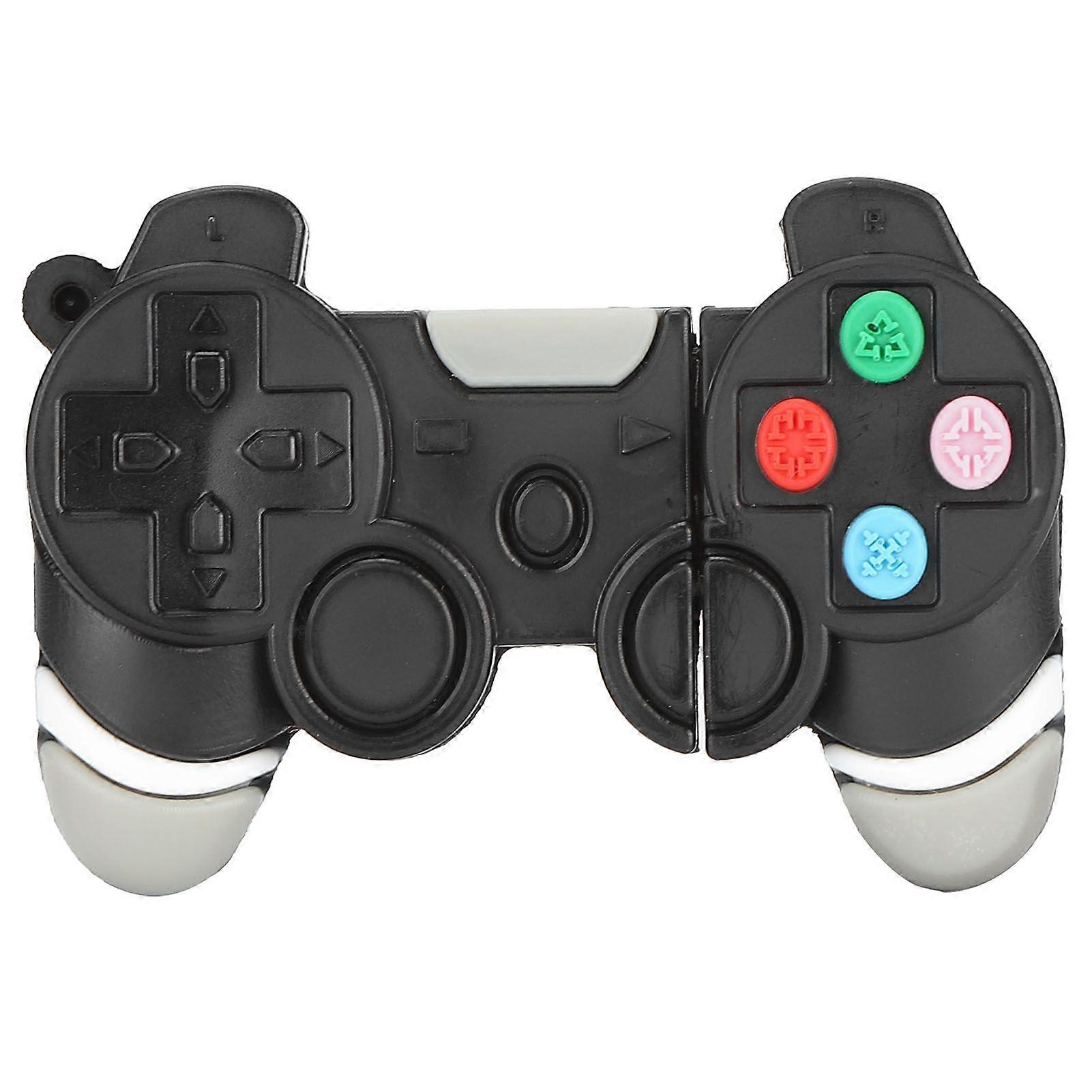 Flash Drive Portable Black Cartoon Image USB 2.0 Thumb Memory Stick for Information Storage Data Transmission16GB