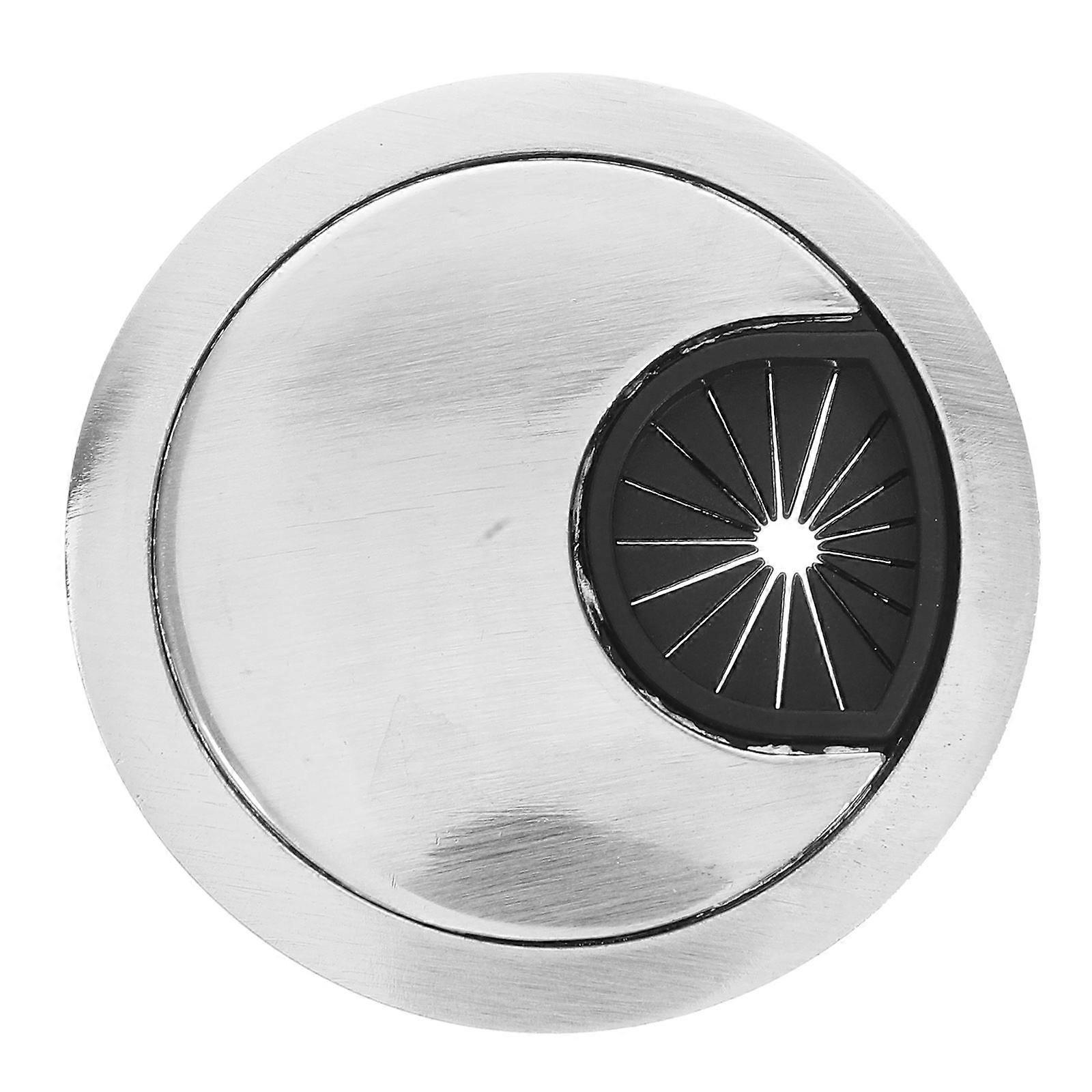 Desk Cord Hole Cover Round Wire Hole Plug Workspace Setup Zinc Alloy Bottom Opening Diameter 50Mm Workspace Organization 1Pack