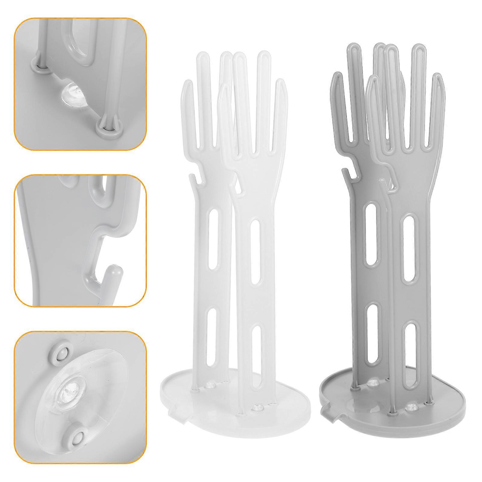 Kitchen Glove Holder Multi-Use Drying Rack with 6Pcs Practical Storage