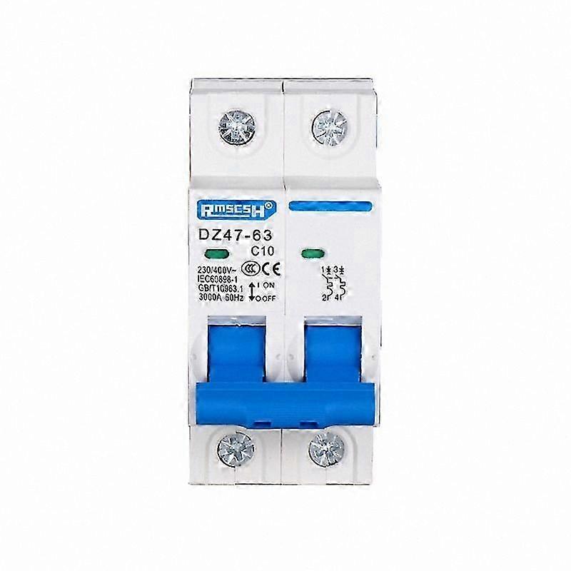 Interruttore automatico miniaturizzato 2P AC 400V con opzioni 10A-63A per la protezione del quadro elettrico
