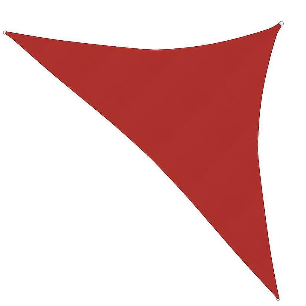 Balcony Red Hdpe Sunshade Sail 3.5x3.5x4.9 M