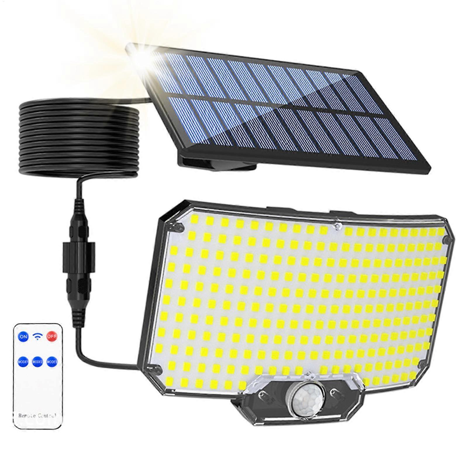 Solar Parking Lot Lights with Remote Control | Waterproof LED Garden Street Lights for Pathway and Yard Illumination