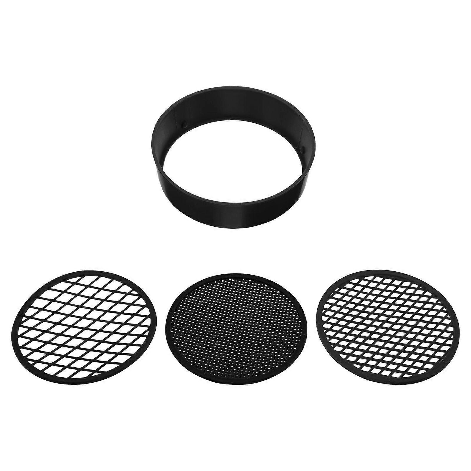 3pcs Soil Sieve Lab Sieve Mesh Sifting Pan Soil Sand Sieve Fine Mesh Strainer Gardening Tool For Sifting Soil Compost Sand And Rock