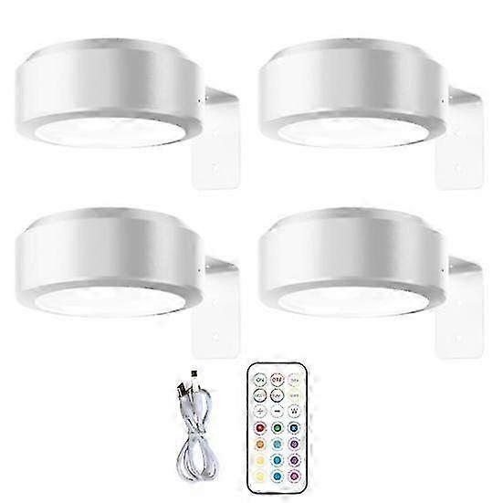 Wall-mounted Wireless Picture Light with Remote Control Dimmable Battery Operated Adjustable 13-Color RGB Painting Light 2025