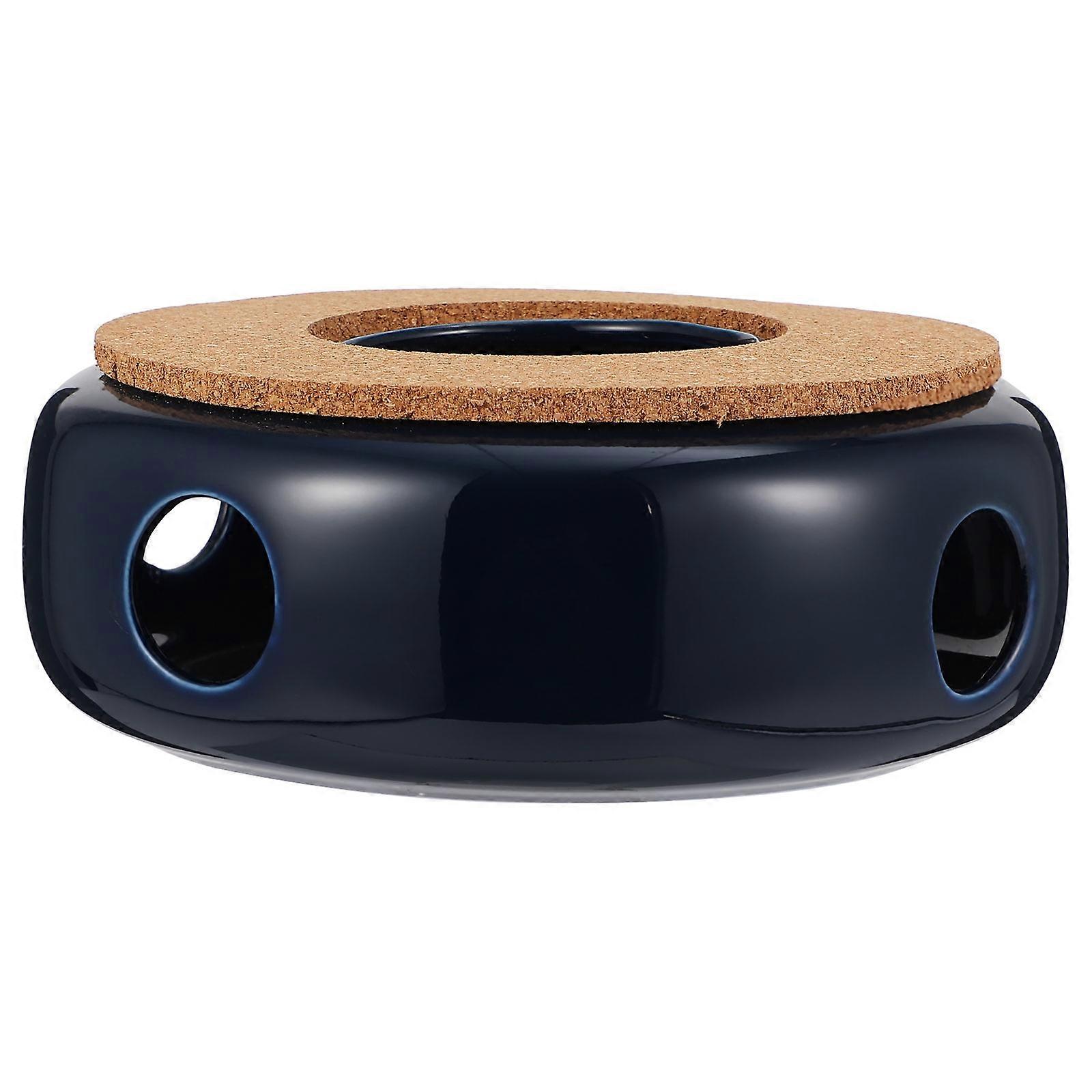 Seramik Çaydanlık Isıtıcı 1 Adet Mavi El Yapımı Şıklık Ev Kullanımı İçin