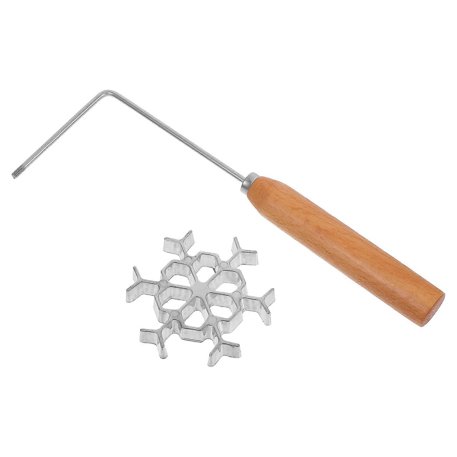 4Sets Snowflake Mold Timbale Maker for Cooking with Stainless Steel Handle