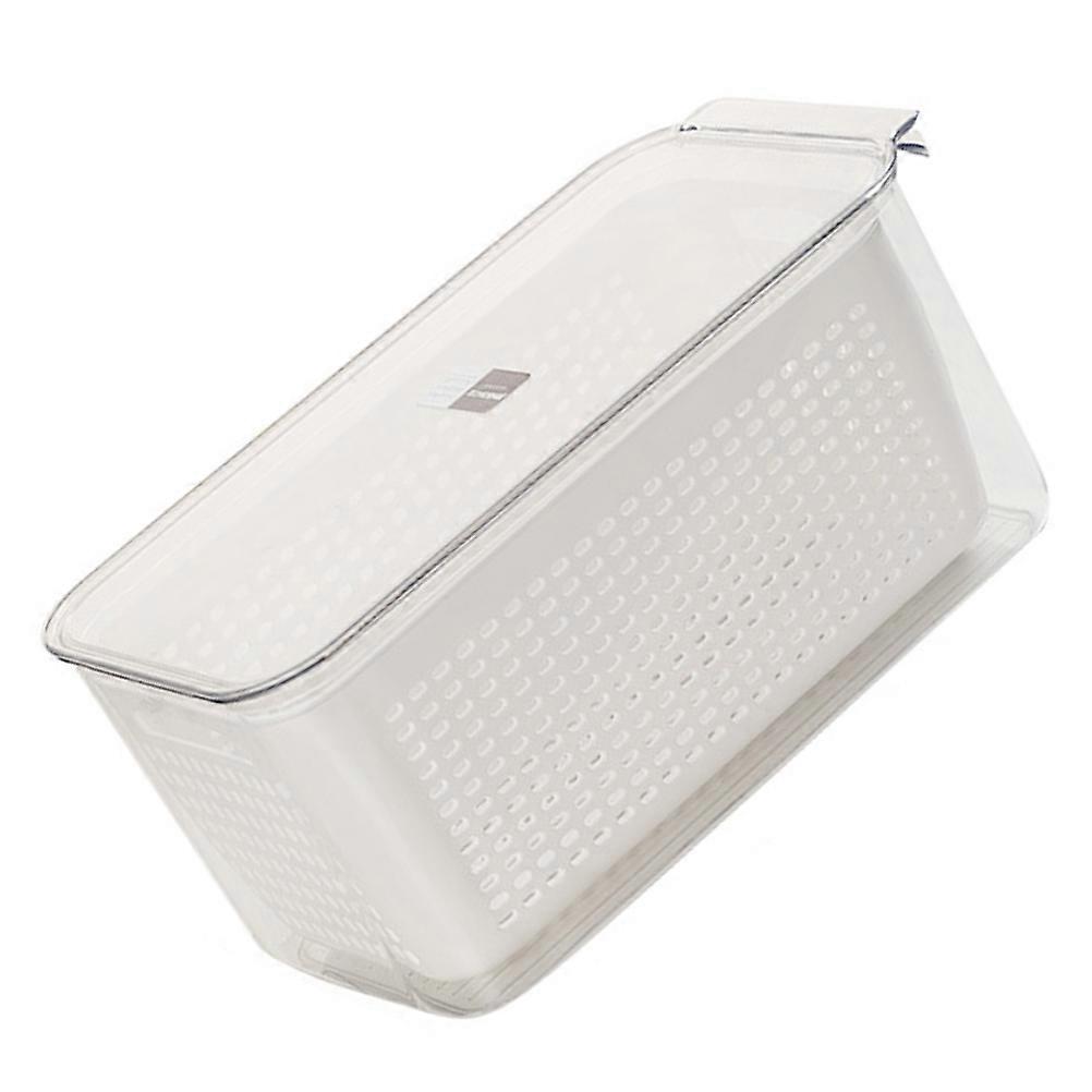 Organization Containers For Fridge Abs Material Drainage Structure Fruit And Vegetable Storage Box 1Set