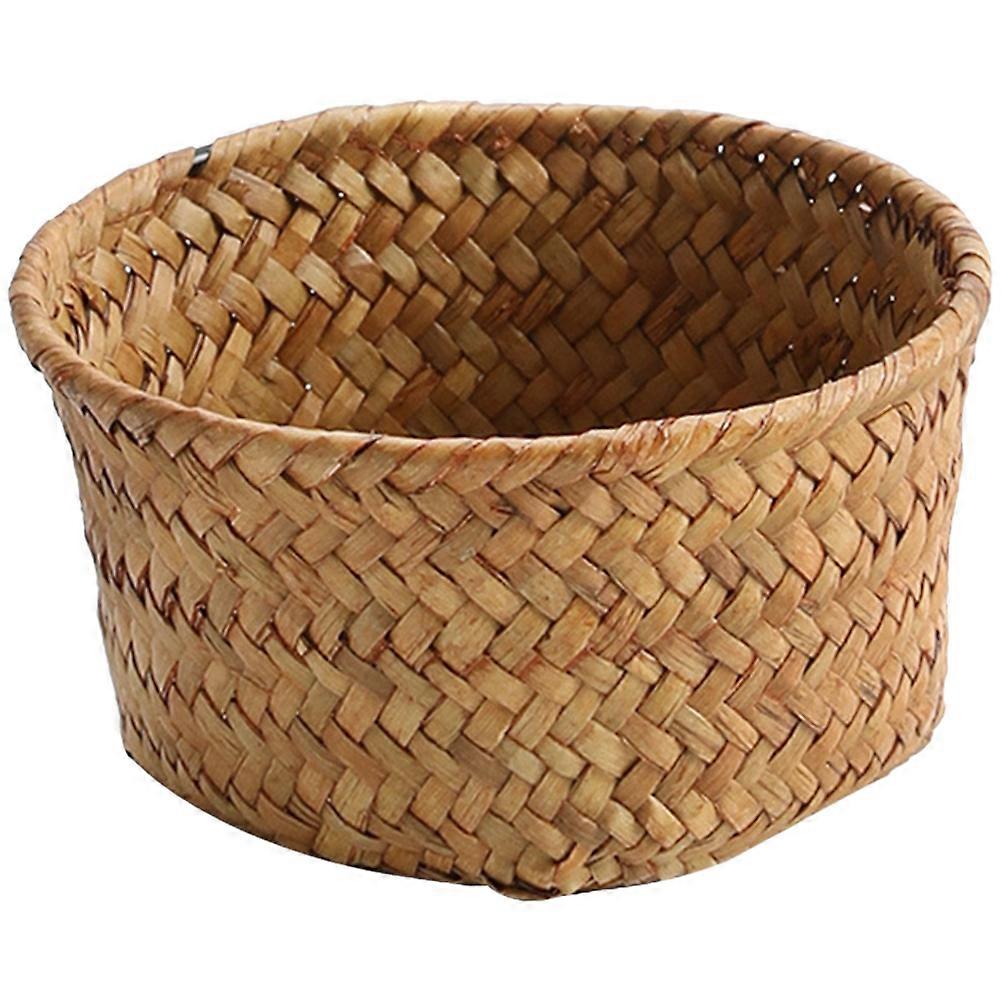 Hand-Woven Storage Basket Fruit Basket for Daily Use 2Pcs Set