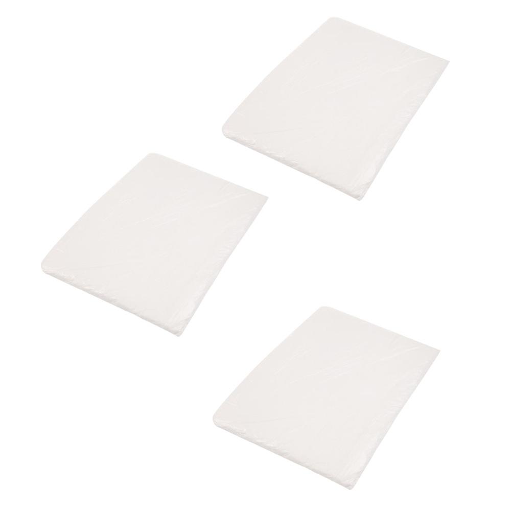 Daily Use White Disposable Tablecloth Protectors 120 Sheets Set