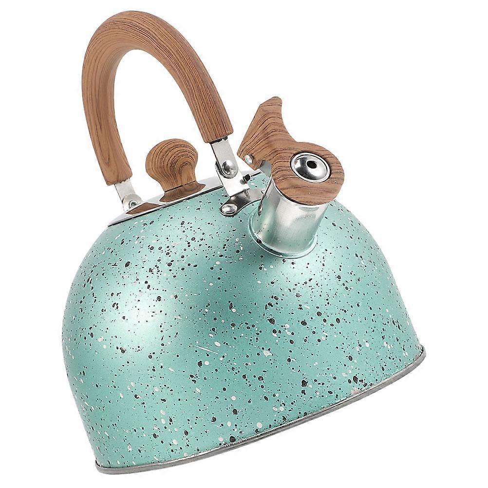 Stovetop Kettle Boiling Water Whistling Kettle for Home Use Green 20.00X20.00X19.00CM Simple Style 1Pack