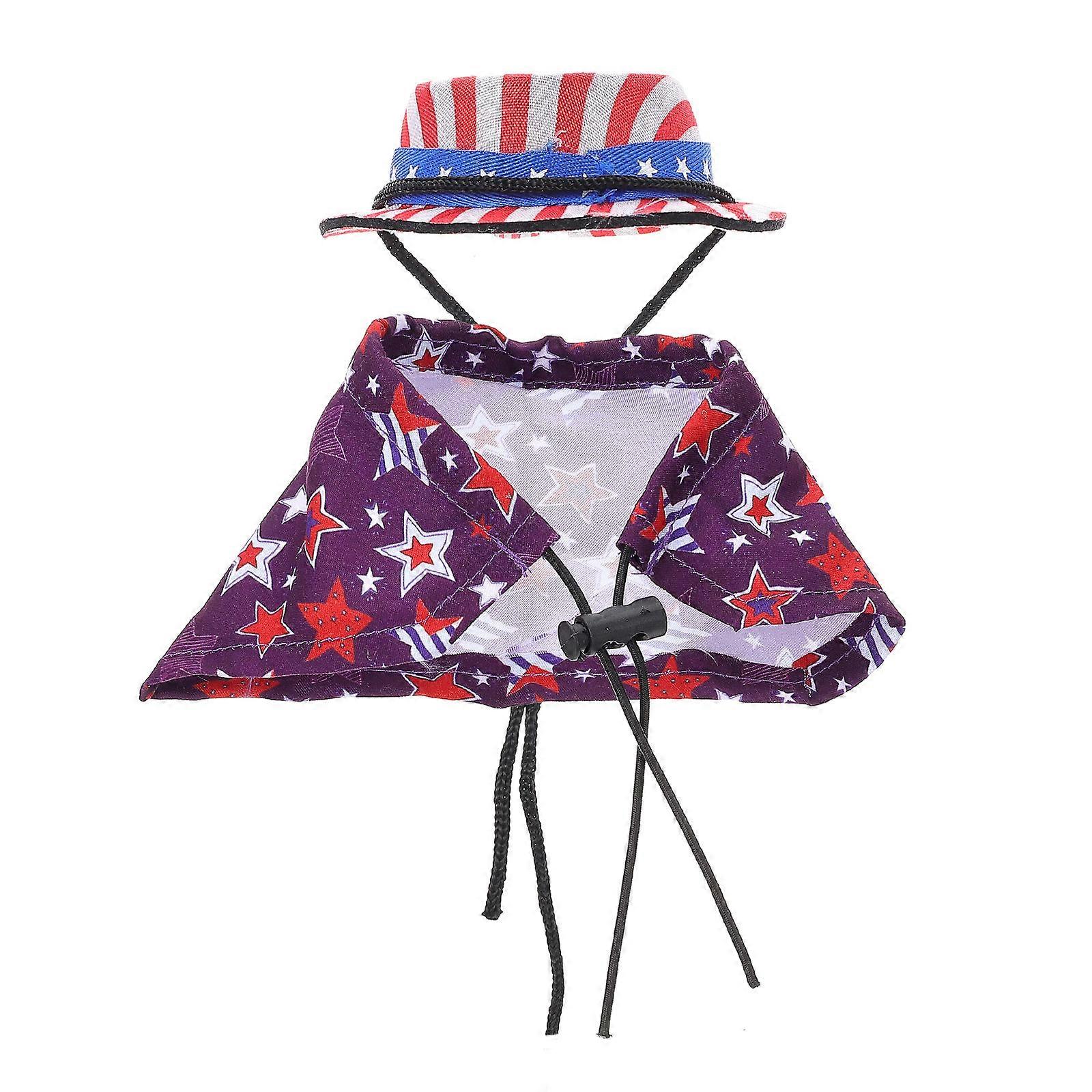 Decorative Lizard Cloak and Hamster Hat for 4Sets Pet Accessories