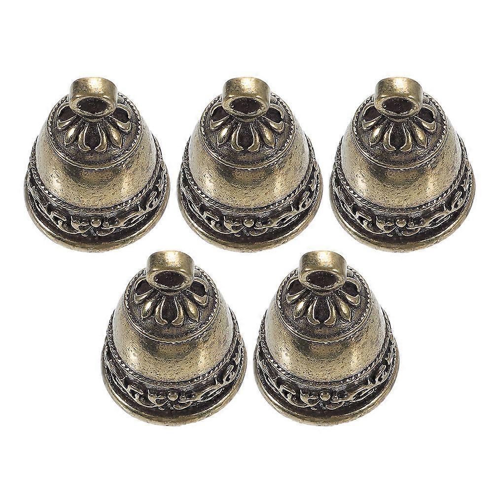 Decorative Vintage Brass Bells for Craft Projects 15Pcs Pack