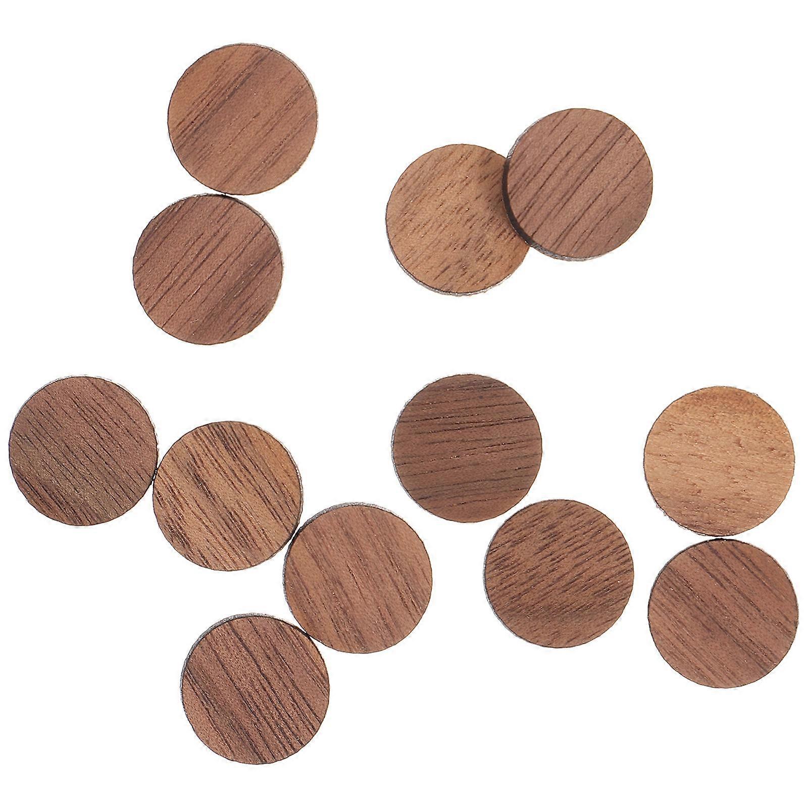 3 Sets Of Clock Numerals Replacement Parts For DIY Projects Ideal For Craft Enthusiasts In Simple Design And Brown Color