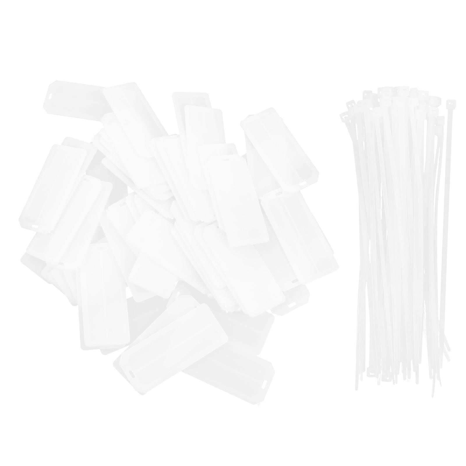Cable Labels Cord Identification Tags for Cable 100Pcs White
