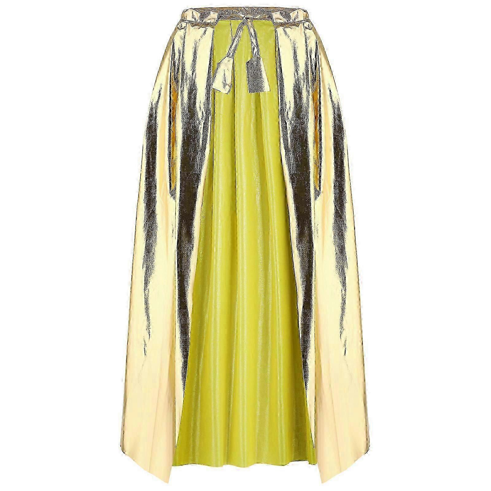 גלימת זהב מוזהבת למבוגרים, אביזר למסיבה לתחפושת קוספליי ליל כל הקדושים Partyc-Good