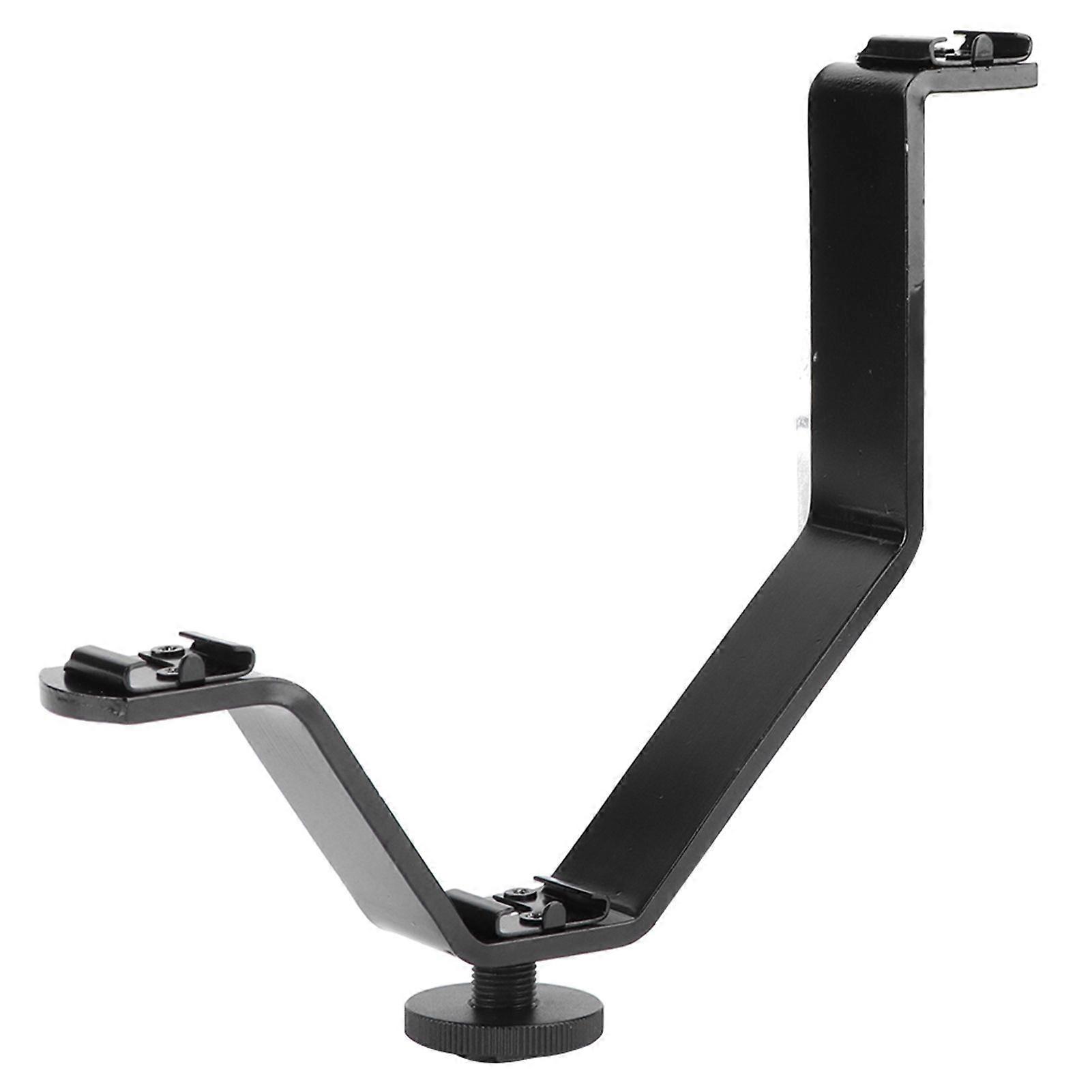 V Extension Bracket LED Flash Light SLR Camera Stand Multifunction Hot Shoe Support