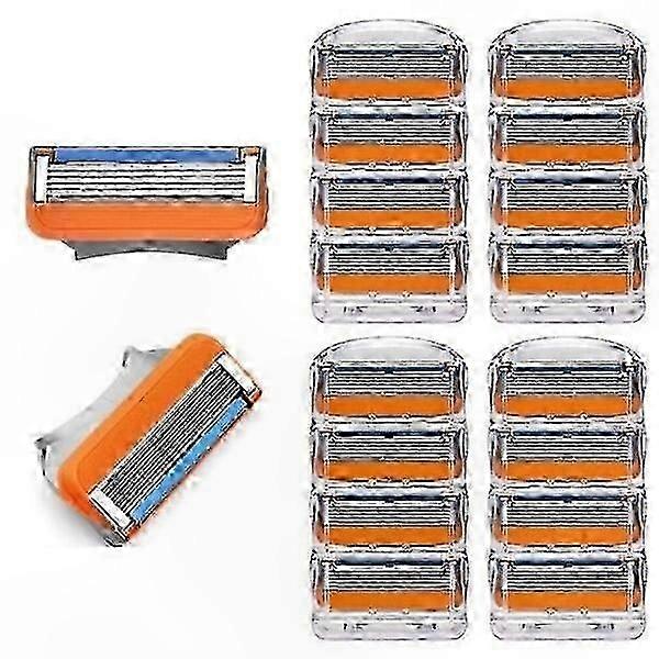 Replacement Razor Blades for Fusion 5-Compatible Shaving Cartridges