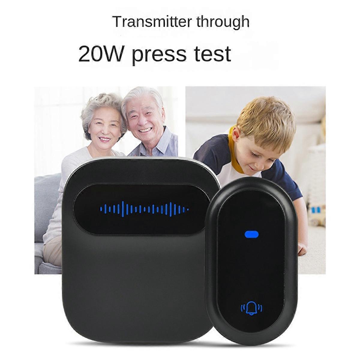 US Plug Wireless Doorbell Waterproof Smart Doorbell IP68