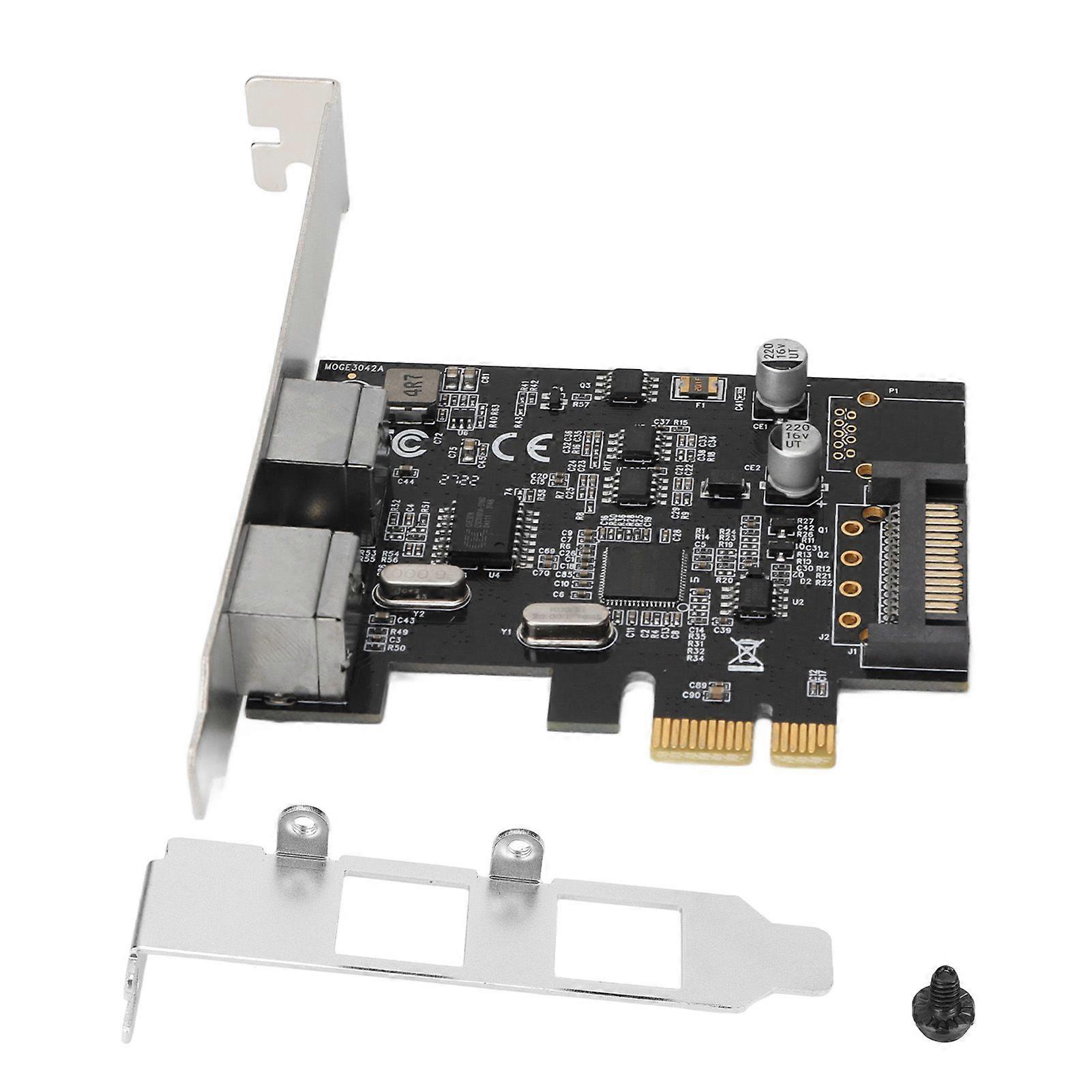 PCIE Dual Port PS2 Expansion Card SATA Power Interface Plug and Play PS2 Keyboard Mouse Port Expansion Card