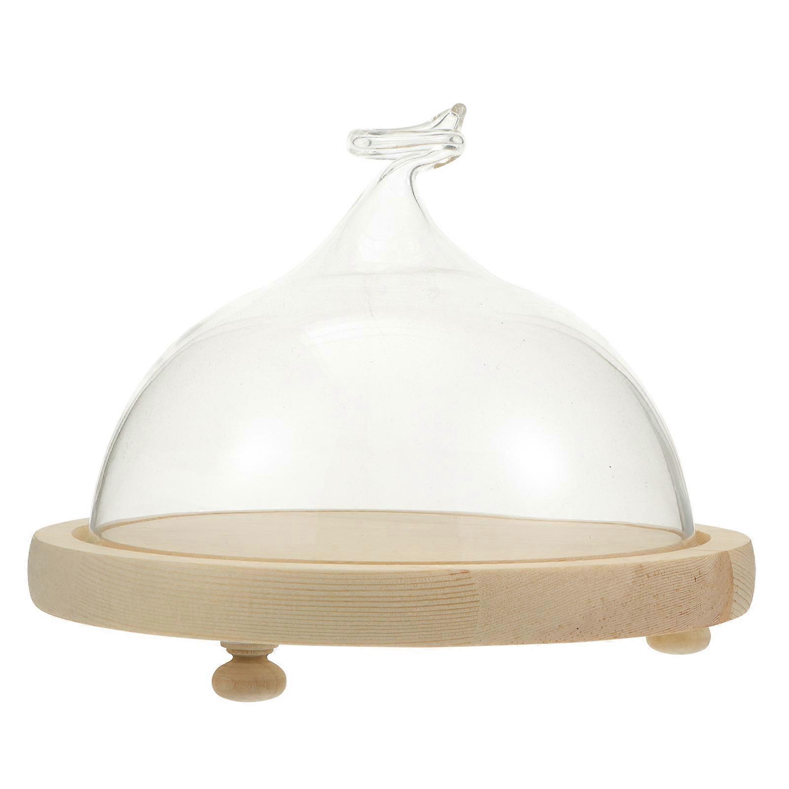 Transparent Cake Dust Cover for Protective Use 2Sets Dessert Showcase