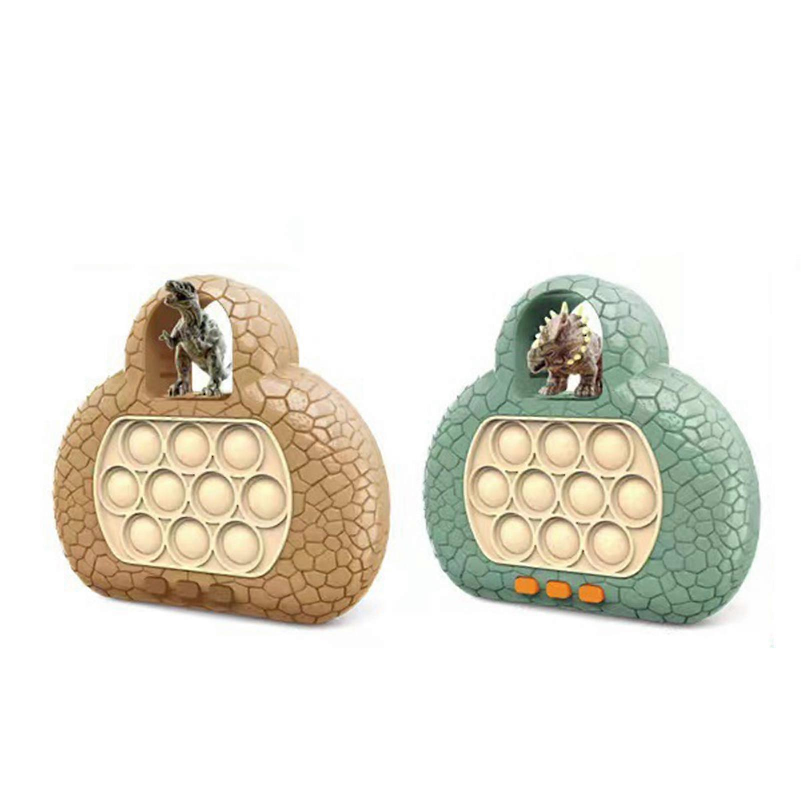 Upgraded Fast Push Game Press Fidget Toy Dinosaur Decor Bubble Stress Toy Kids Handheld Puzzle Game Sensory Toy Decompression Toy 26s