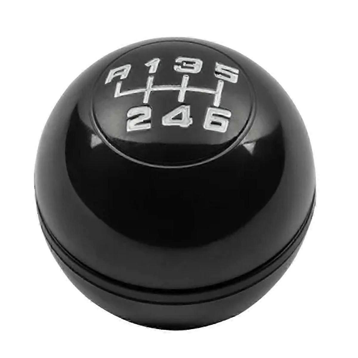 6 Speed Car Manual Gear Shift Knob Bright Lever Shifter Stick Hand Ball for 2010-2024