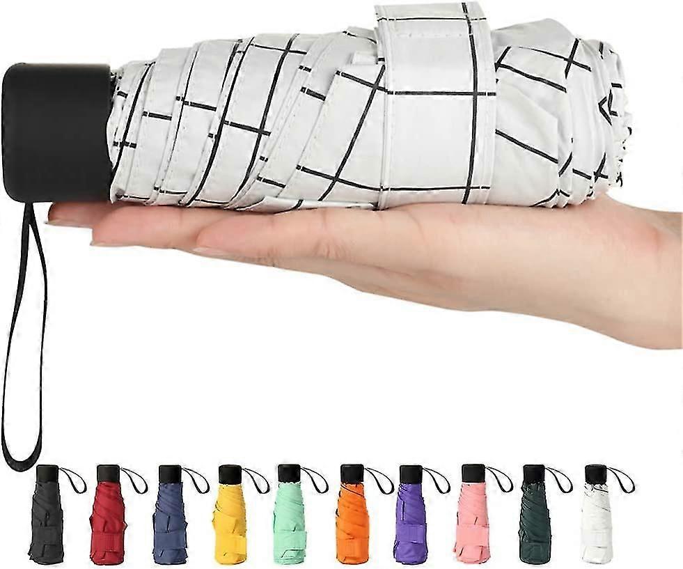 Travel Mini Umbrella, Lightweight Small Compact Set Pocket With Protective Cover