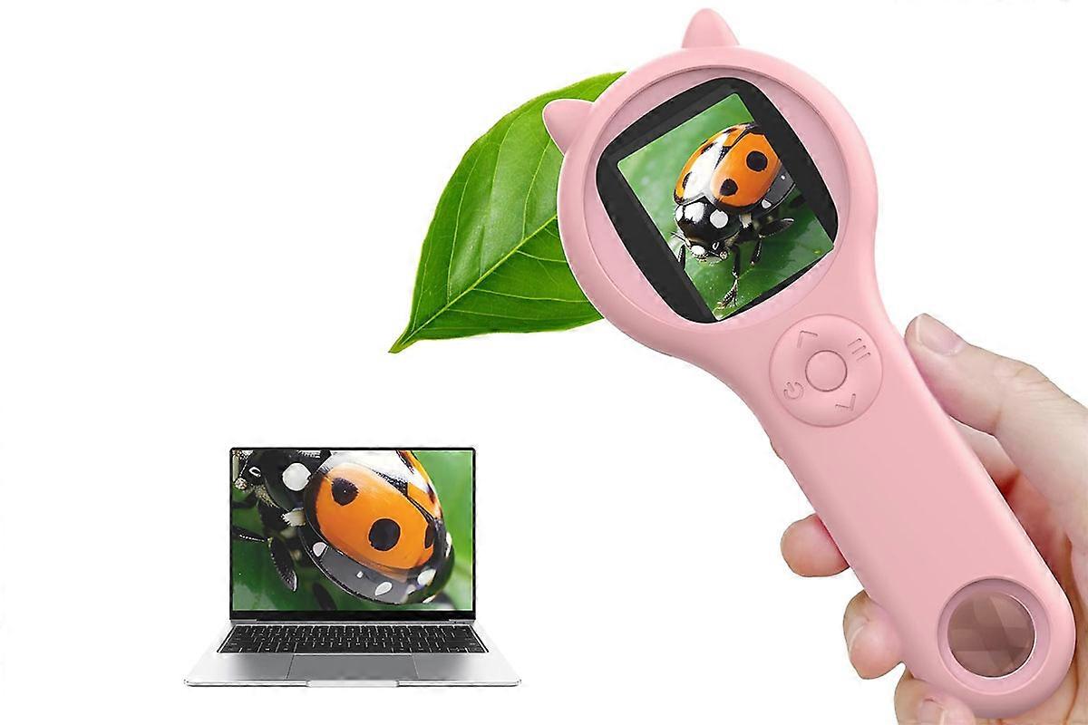 Portable Handheld Magnifying Glass for Kids Mini Microscope Educational