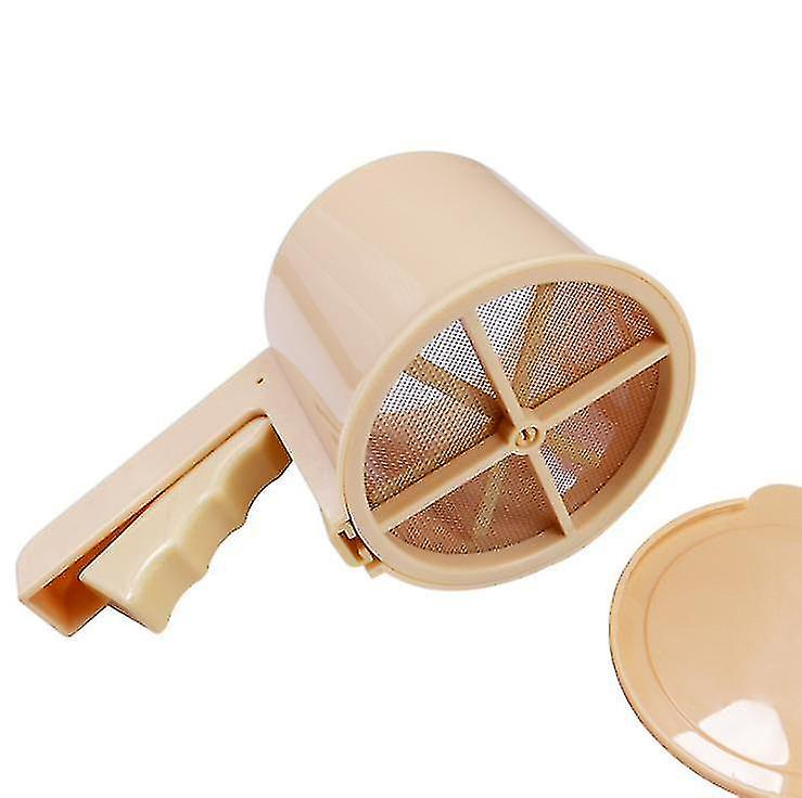 Flour Sifters Flour Sifter Handheld Sieve Flour Strainer Sieve Tools Baking Kitchen Utensil Brown
