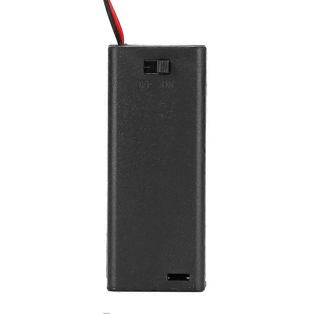5pcs AAA x 2 Battery Holder Case Box with Cover ON/OFF Switch Wire LeadAAA2