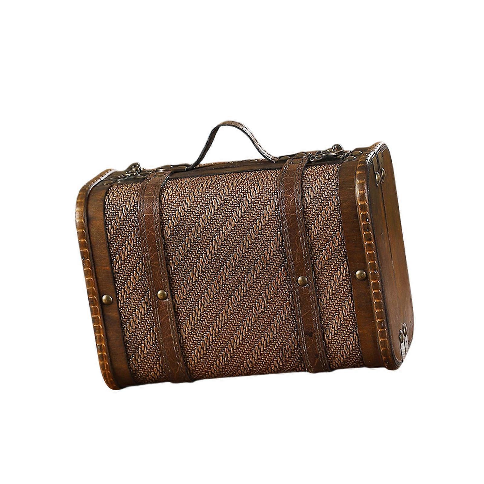 Elegant European Styles Storage Box Sturdy Leather Travel Case with Ample Space for Personalize Items Organization  tu huang se