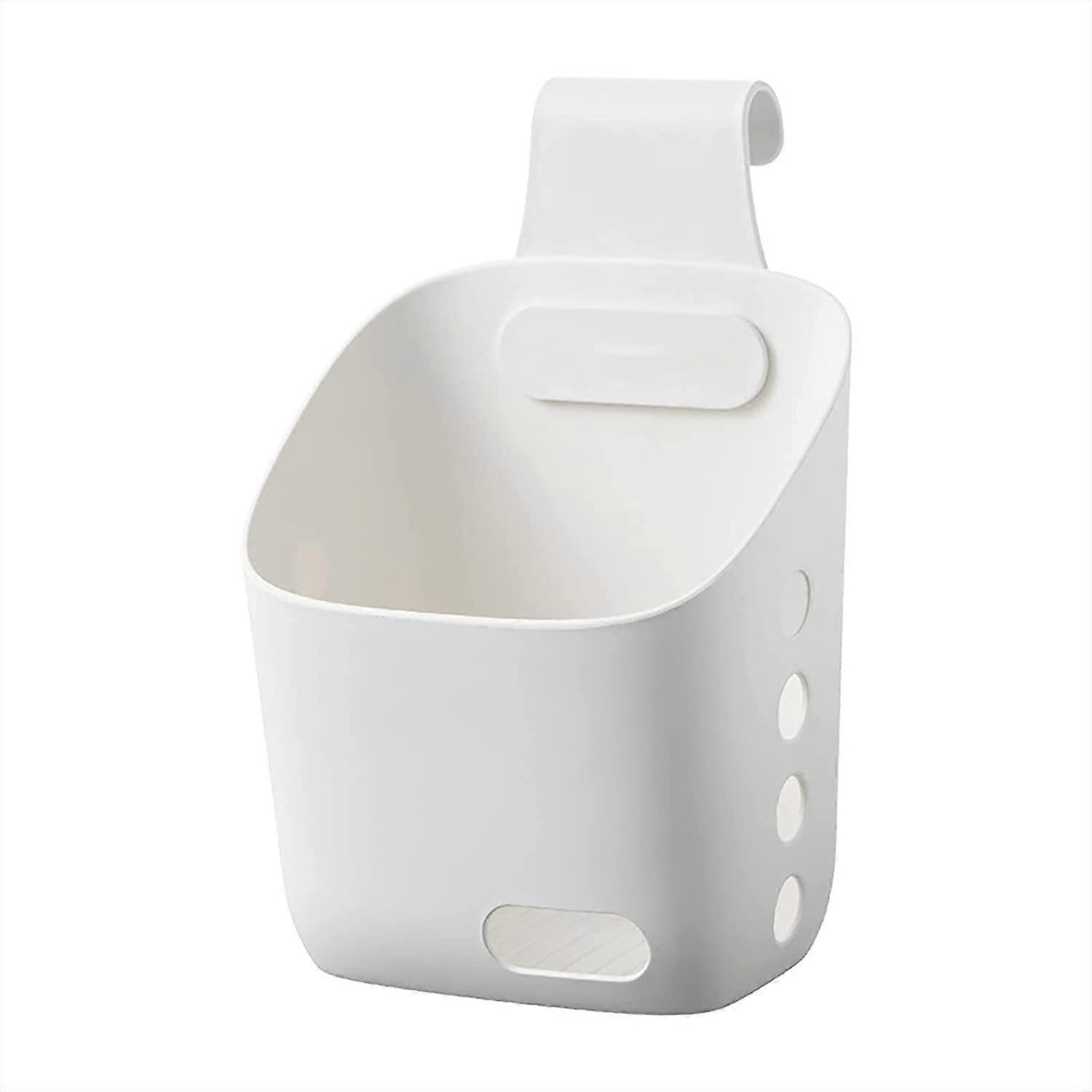 Hanging Plastic Basket with Hooks Bathroom Shower with Drainage Holes