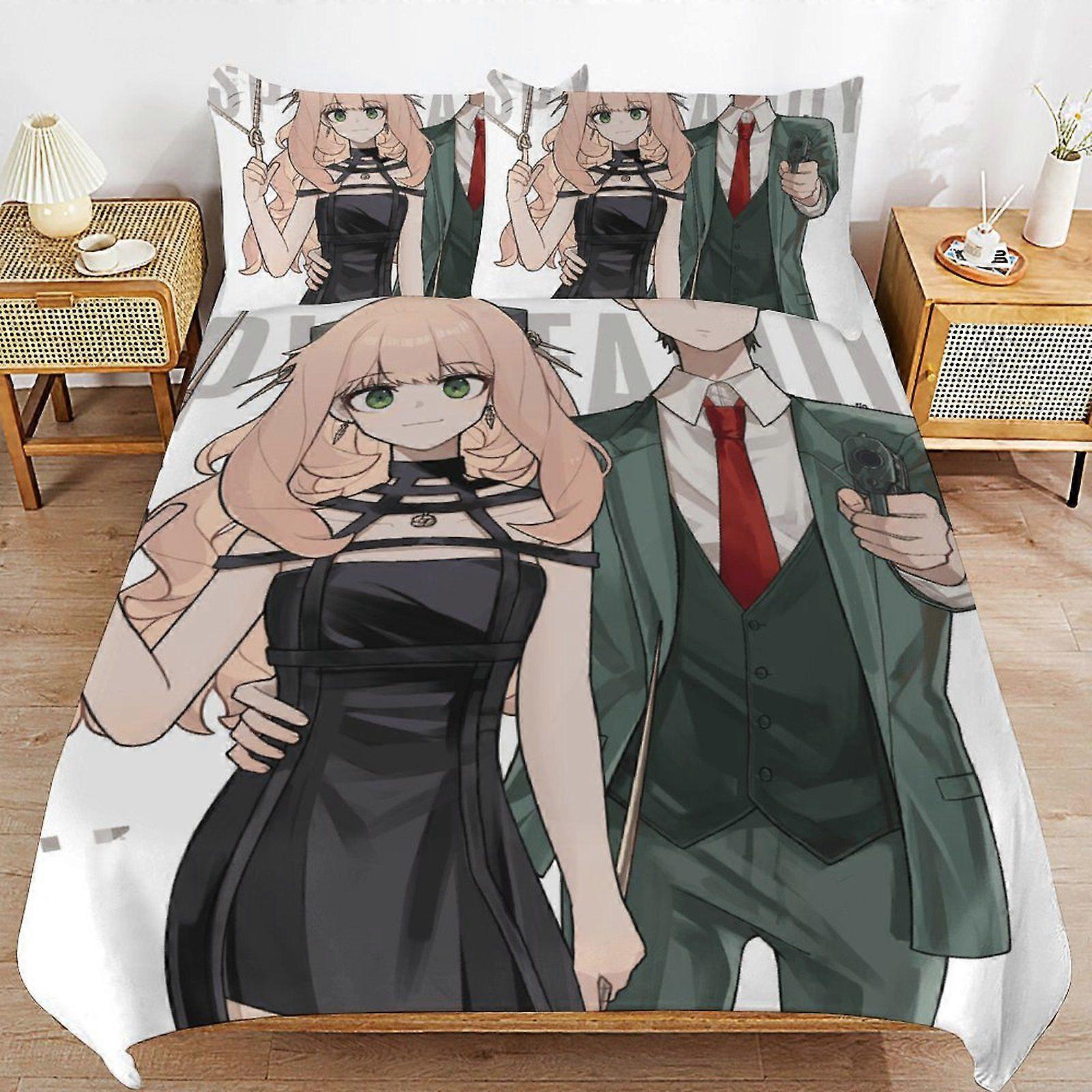 u480 SPYFAMILY Gentle Touch Easy Maintenance Machine Friendly Soft Layer Duvet Cover Sets Bedroom Addition n480