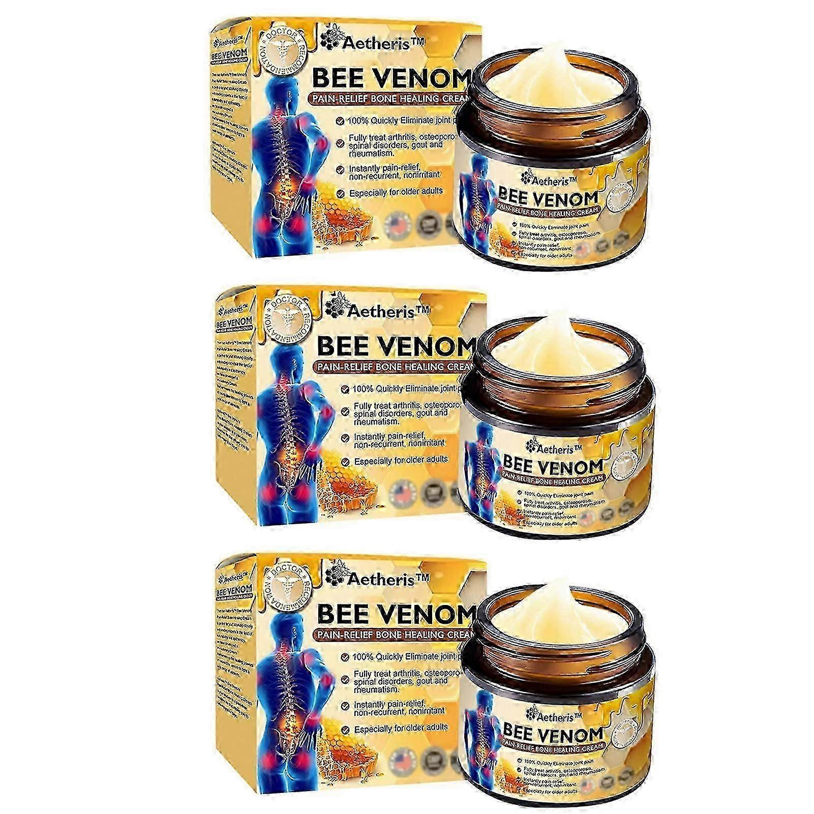 Bee Venom Advanced Joint Bone Cream for Quick Discomfort Relief External Use Pain Relieving Formula with Natural Ingredients