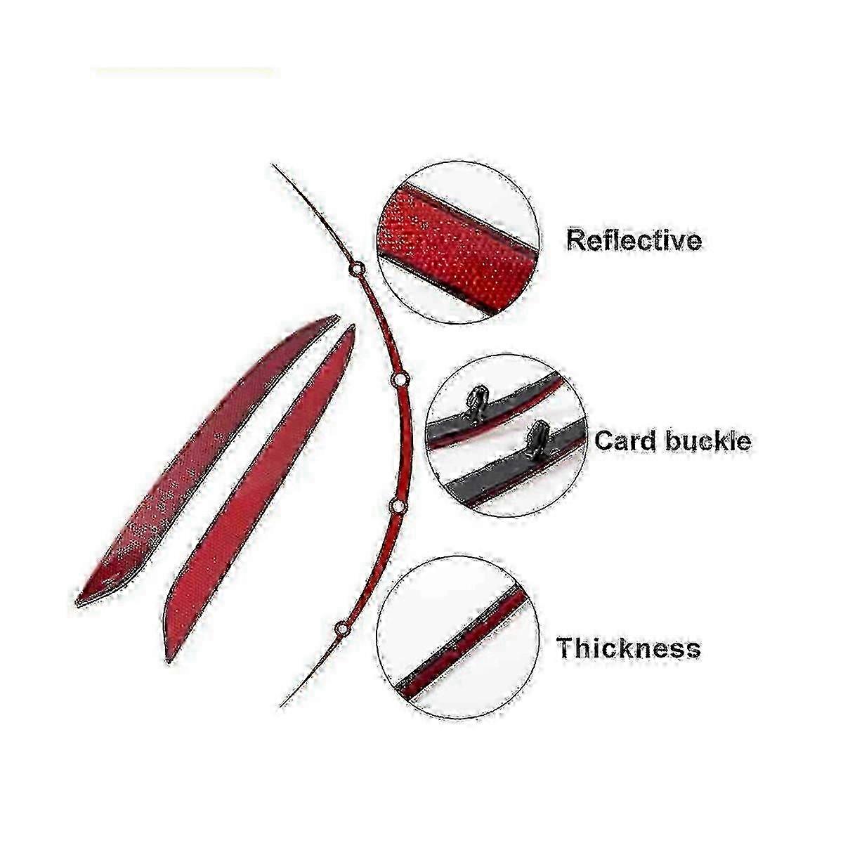 1495817-00-c 1495818-00-c Rear Bumper Reflector Light Piece Warning Light Auto For Model Y 2021-202