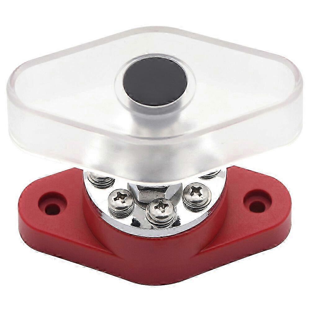 Terminal Bus Bar 300A Distribution Terminal Block Automotive Car Terminal Stud8.5X4.5cmRed SZRH