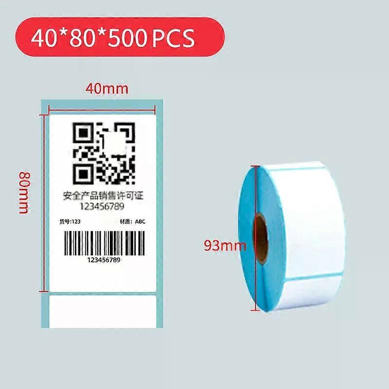 1Roll Multiple Widths self-adhesive paper sticker shipping thermal label barcode suitable for thermal label barcode printer