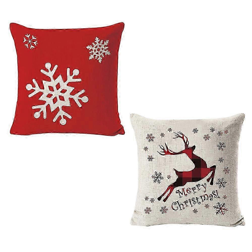 Christmas pillowcase Fashion Christmas simple pillow cover sofa Christmas decoration