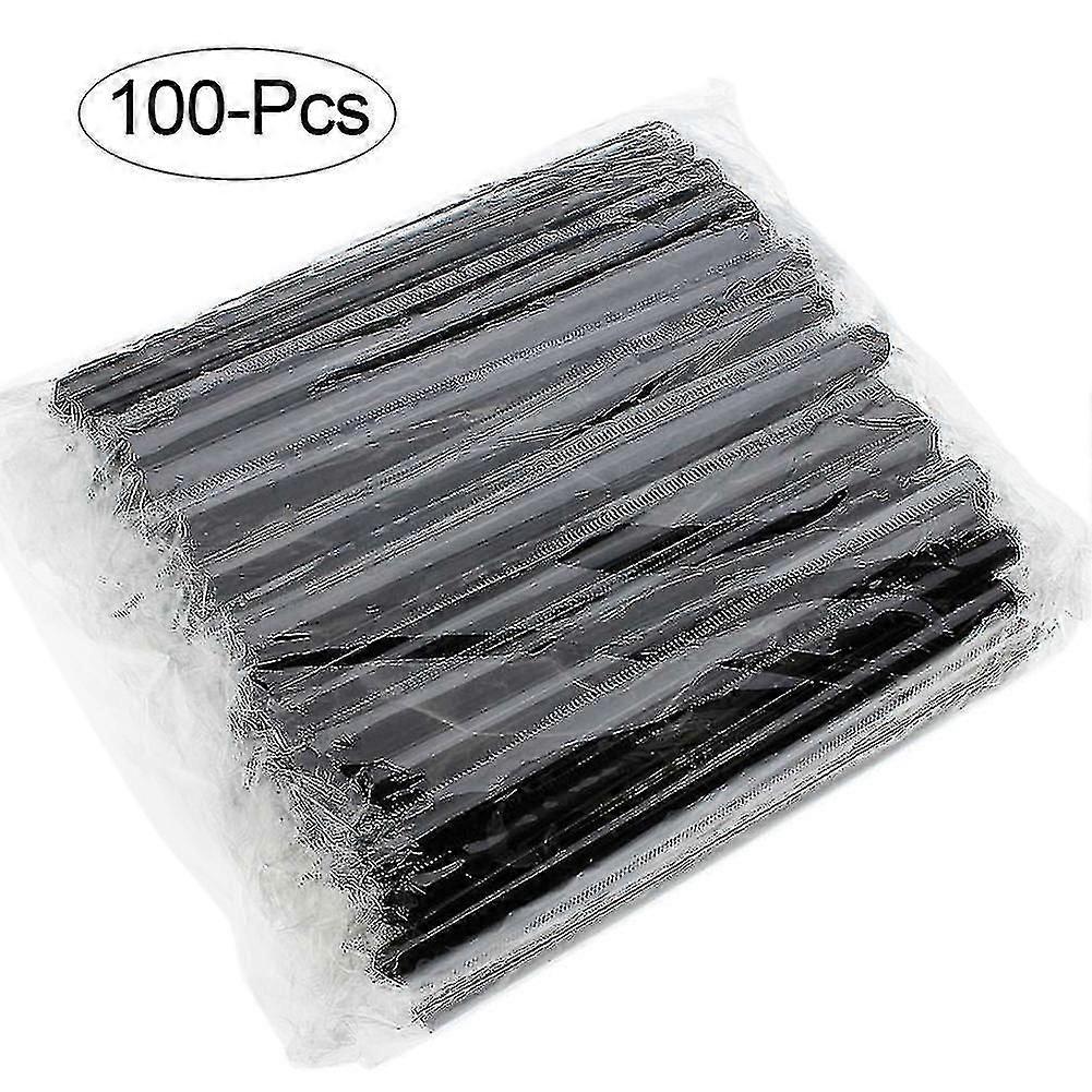 100pcs蛍光プラスチック曲げ可能な飲用ストロー使い捨て飲料ストロー結婚式の装飾混合色-cl。