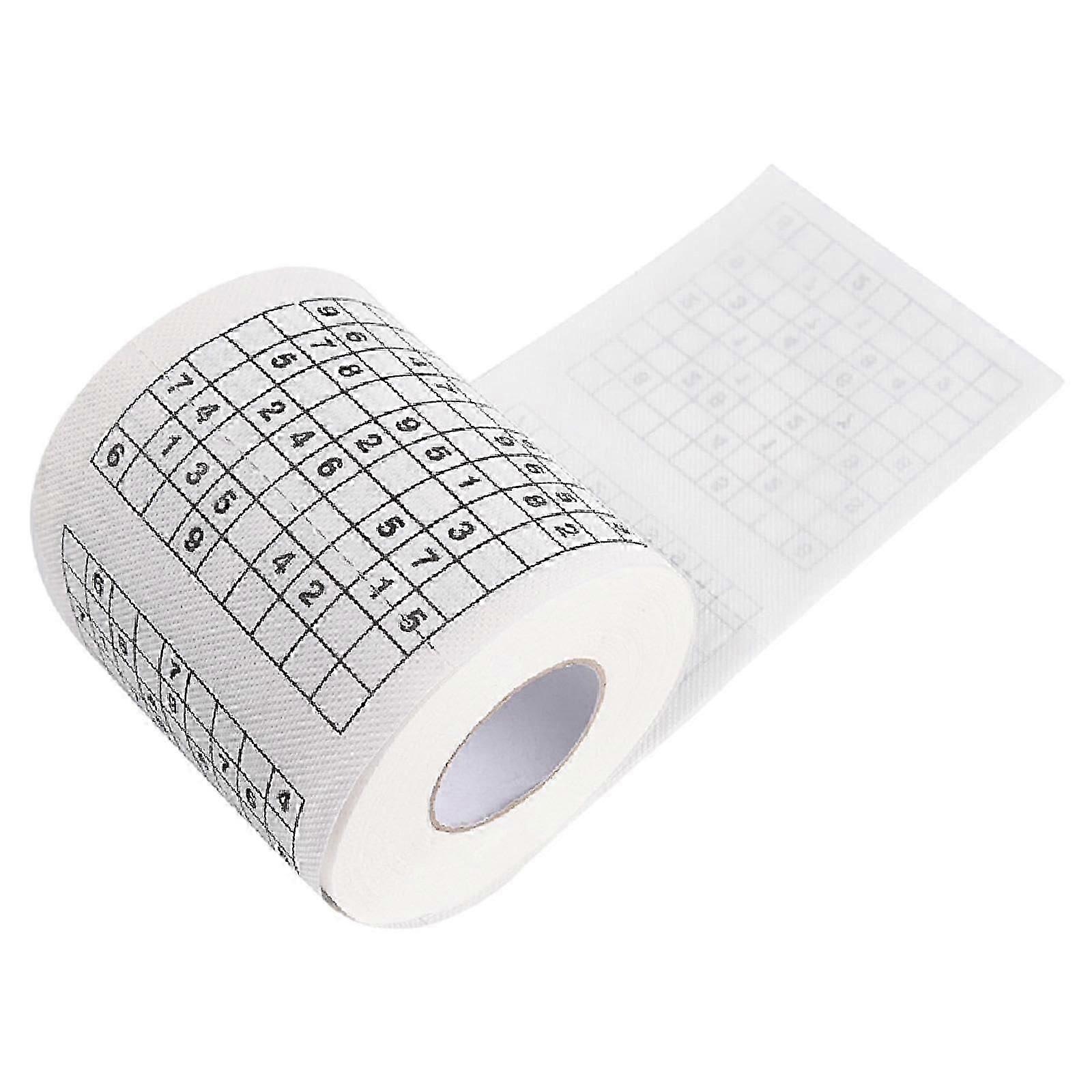 Sudoku Toilet Roll Tissue Napkin Soft Puzzle Game Funny Sudoku Paper Bath Towel for Birthday Decorations