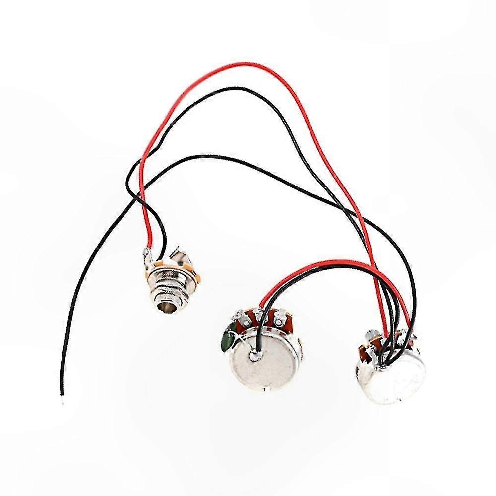 Electric Parts Wiring Harness Kit, 250k 1v1t Jack Connection for Precision Components